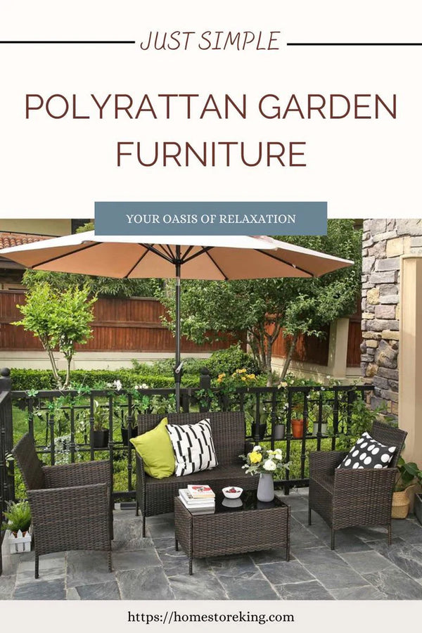 Polyrattan tuinmeubelset