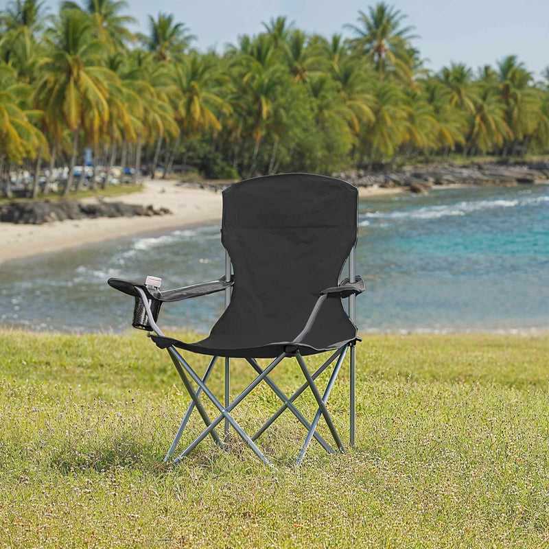 Campingstoelset van 2, visstoel, draagvermogen tot 150 kg 76 x 51,5 x 95,5 cm