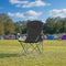 Campingstoelset van 2, visstoel, draagvermogen tot 150 kg 76 x 51,5 x 95,5 cm