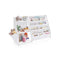 Kinderboekenplank met zijvak en speelgoedvakken 75 cm