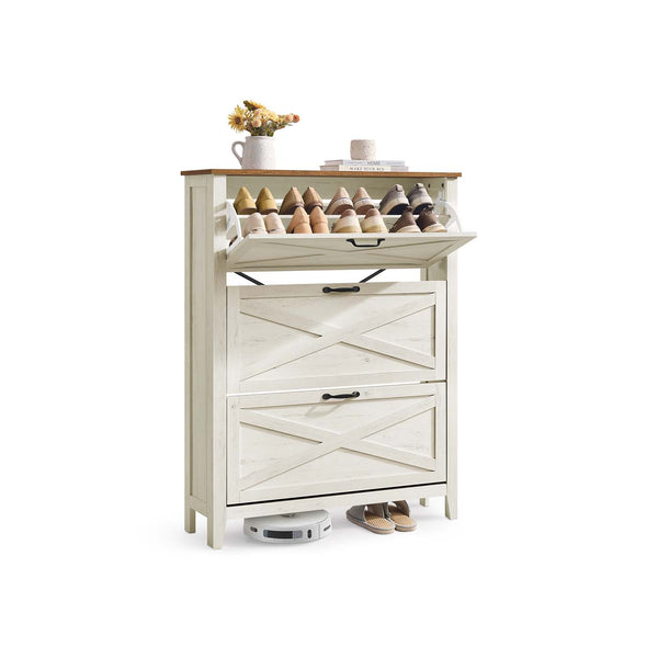 LIRY Collectie - Schoenenkast met drie kleppen 6 cm