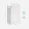 Wasmand met uitneembare waszak wit 40 x 30 x 60 cm
