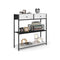 Smalle consoletafel met twee stoffen lades 24 x 76 x 80 cm - LNT092W01