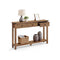 Consoletafel met drie lades en onderplank voor in de hal 24 x 120 x 76 cm