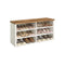 Schoenenbank met opbergruimte en verstelbare planken 5 x 100 x 50 cm - LSB036W02