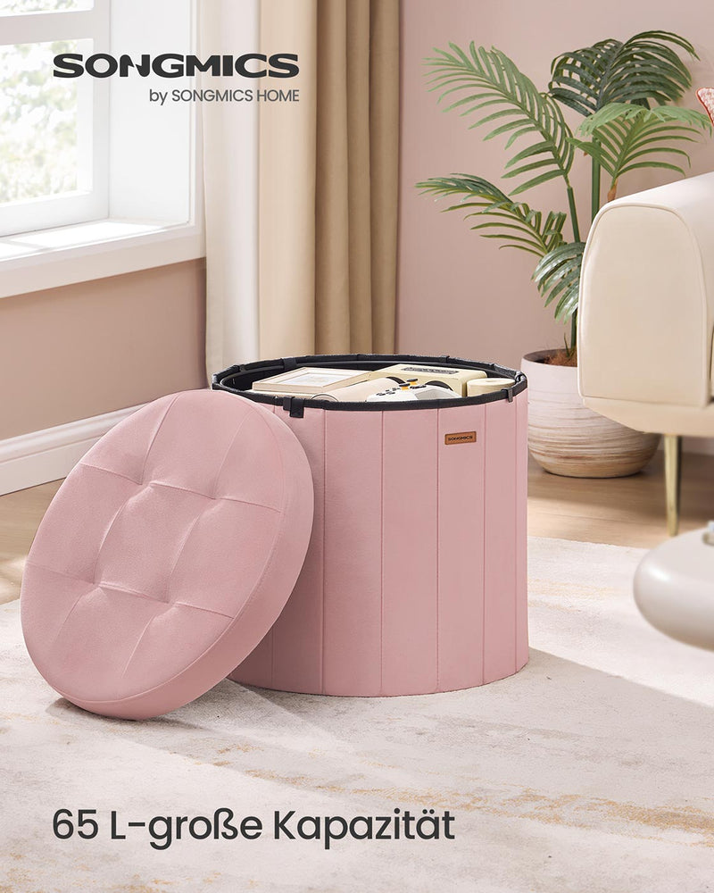 Ronde kruk met opbergruimte en afneembaar deksel 46 cm - LSF608R01