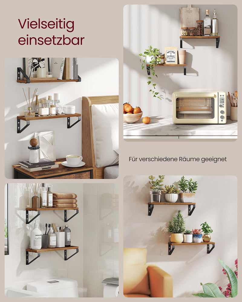 Wandplankenset met twee montagemogelijkheden 40 cm - LWS042K01