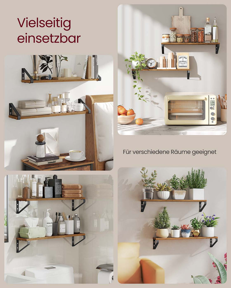 Wandplankenset met twee montagemogelijkheden 40 cm - LWS062K01
