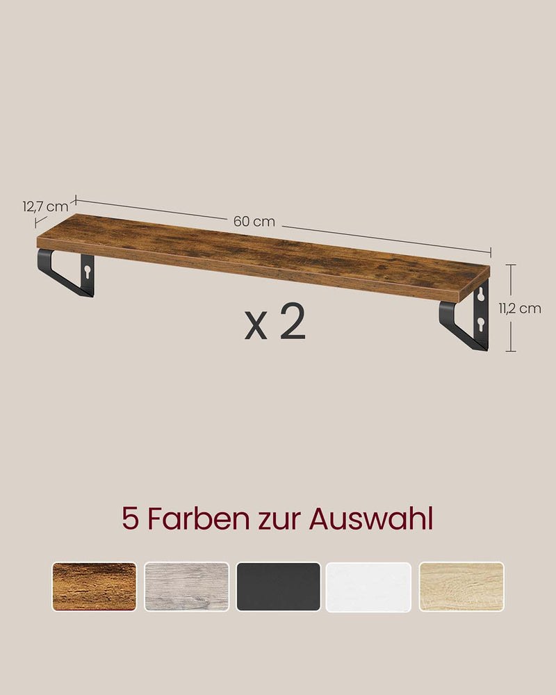 Wandplankenset met twee montagemogelijkheden 40 cm - LWS062K01