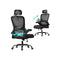 Ergonomische bureaustoel met mesh-stof en opklapbare armleuningen - OBN041B01