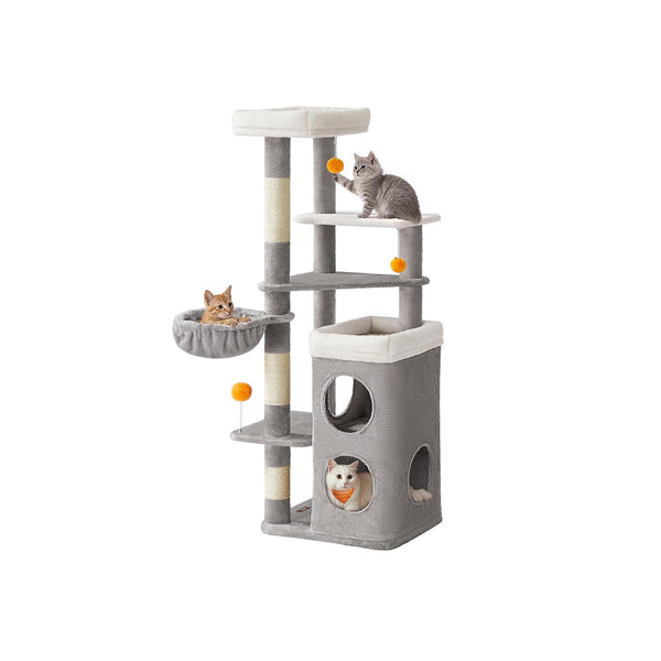 Kattenboom met meerdere niveaus, grotten en platforms voor katten 152 cm - PCT007G01