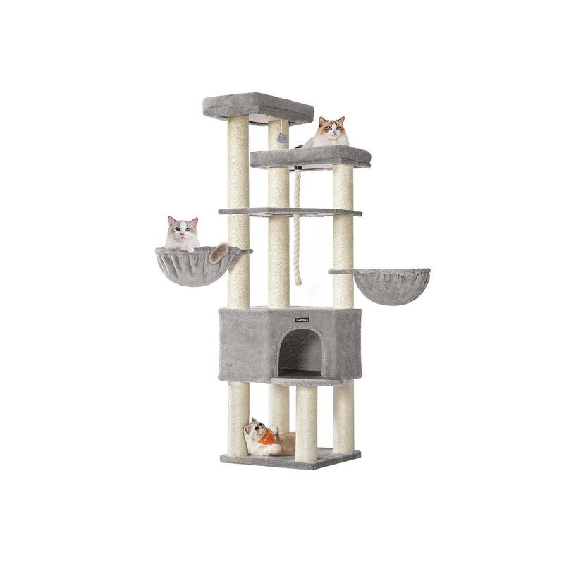 Grote kattenboom met meerdere niveaus voor meerdere grote katten 7 cm - PCT008G01