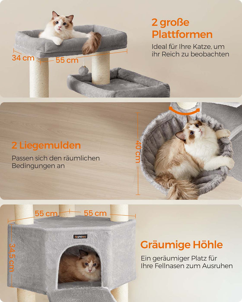 Grote kattenboom met meerdere niveaus voor meerdere grote katten 7 cm - PCT008G01
