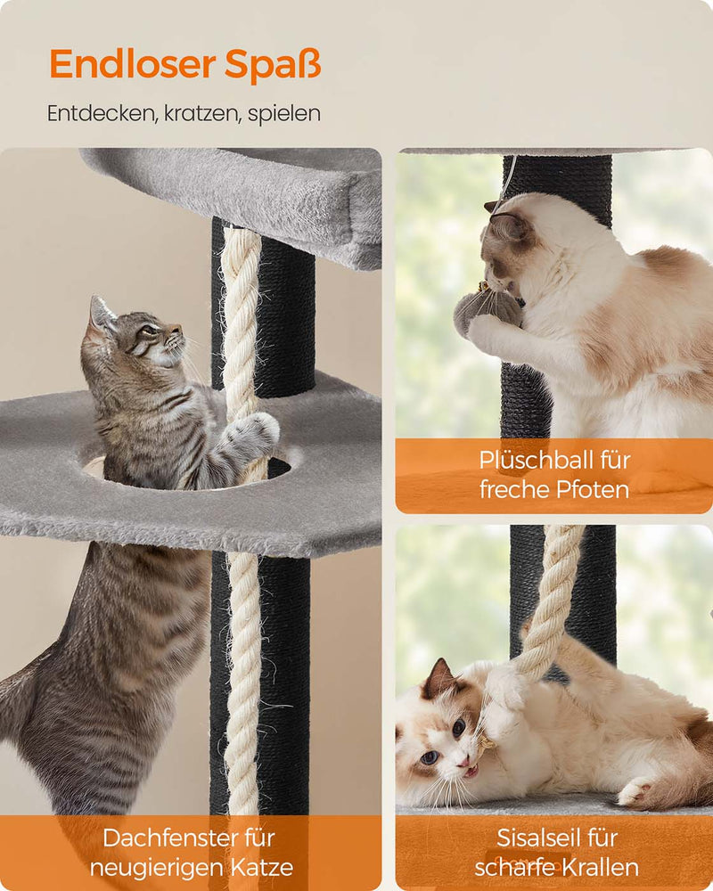 Grote kattenboom met meerdere niveaus voor meerdere grote katten 7 cm - PCT008G02