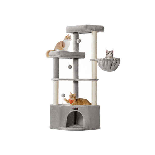 Krabpaal met grote holte en diverse speel- en ligplekken 7 cm - PCT009G01
