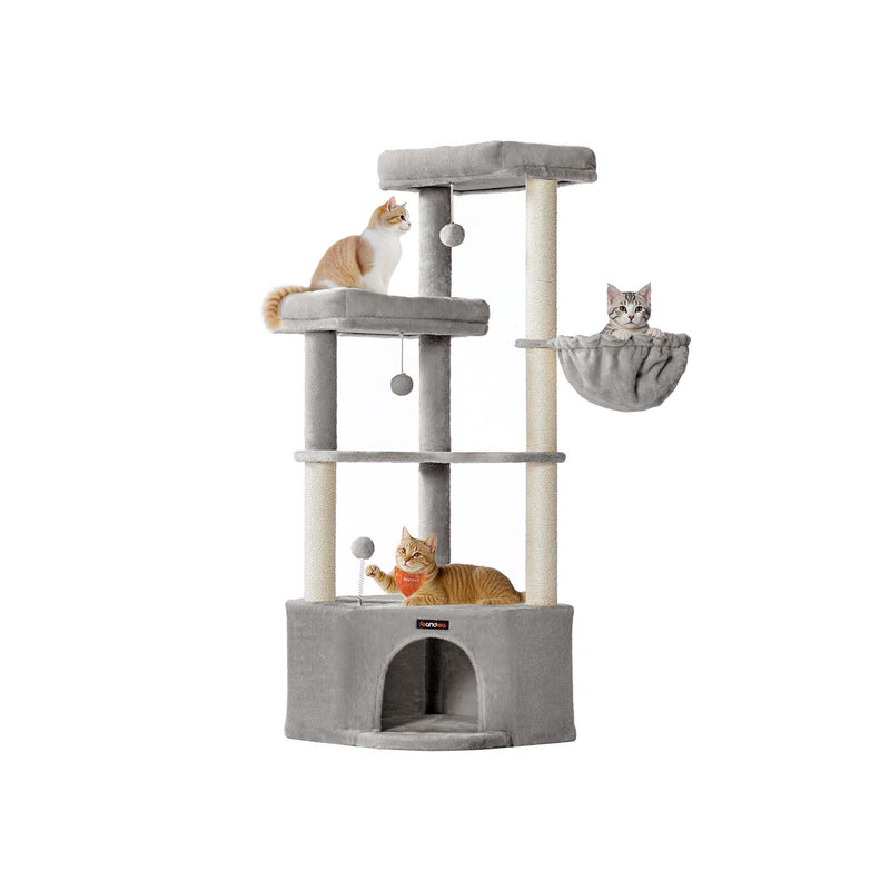 Krabpaal met grote holte en diverse speel- en ligplekken 7 cm - PCT009G01