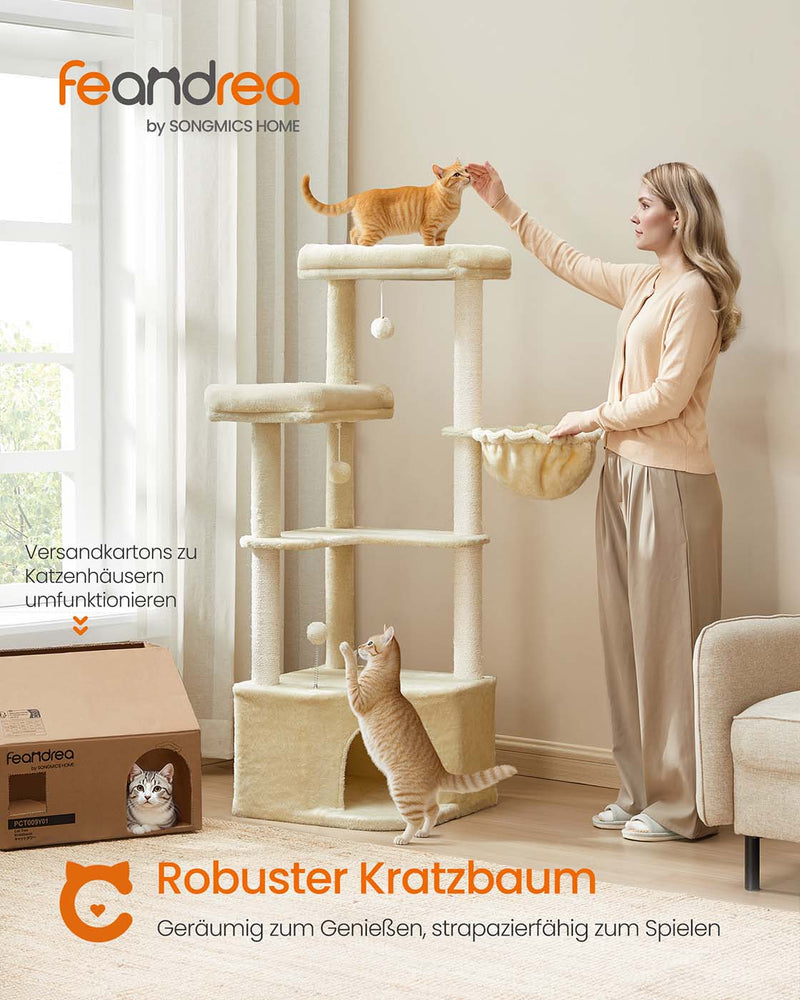 Krabpaal met grote holte en diverse speel- en ligplekken 7 cm - PCT009Y01