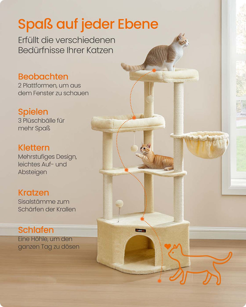 Krabpaal met grote holte en diverse speel- en ligplekken 7 cm - PCT009Y01