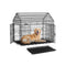 Opvouwbare hondenkooi met dubbele deur voor grote honden 5 x 109 cm