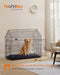 Opvouwbare hondenkooi met dubbele deur voor grote honden 5 x 109 cm