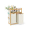 Wasmand met meerdere vakken en praktische planken 63 x 33 x 98 cm - RLH200W01