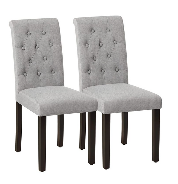 Gestoffeerde eetkamerstoelen set van 2