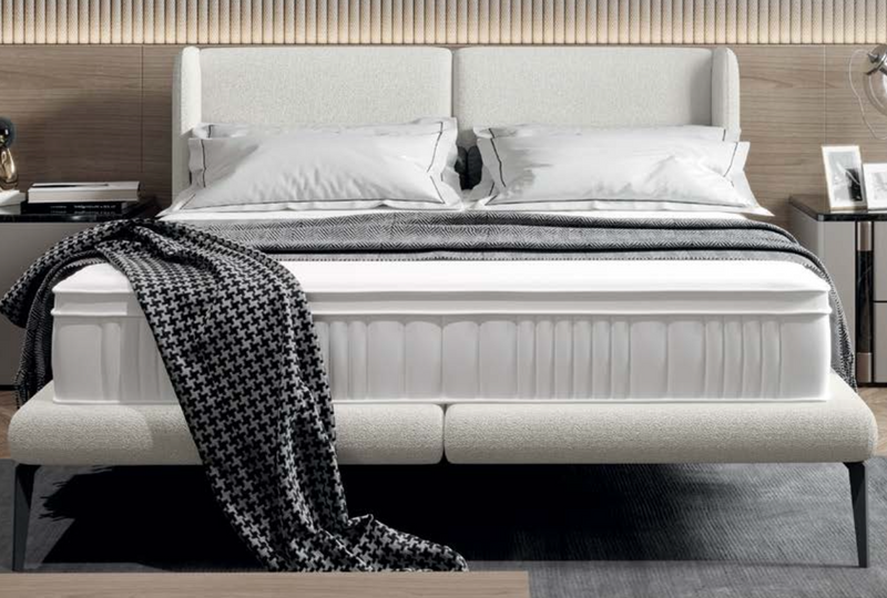 Aurora Luxe Boxspring Bed 180x200 cm – Verstelbaar & Stevig Platformbed met Houten Onderstel – Comfortabel Tweepersoonsbed – Modern Design