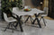 Cary witte glans uitschuifbare eettafel