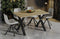 Cary natuur eiken uitschuifbare eettafel