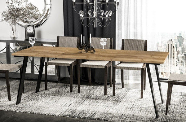 Carney wotan eiken uitschuifbare eettafel