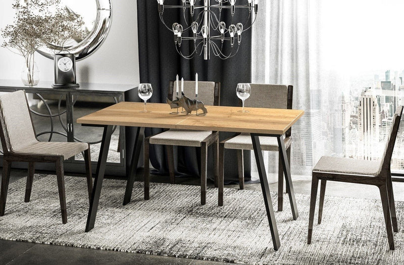 Carney wotan eiken uitschuifbare eettafel
