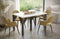 Crystal witte glans uitschuifbare eettafel