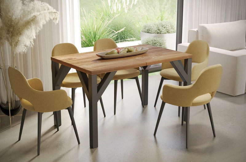 Clayton stirling eiken uitschuifbare eettafel