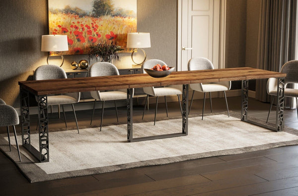 Champton kloostereiken uitschuifbare eettafel