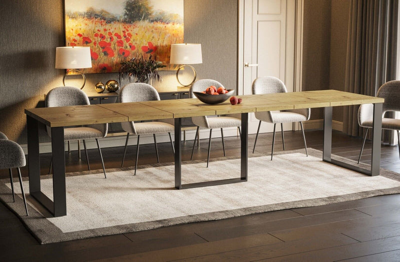 Calera wotan eiken uitschuifbare eettafel