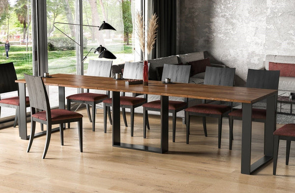 Berwyck stirling eiken uitschuifbare eettafel