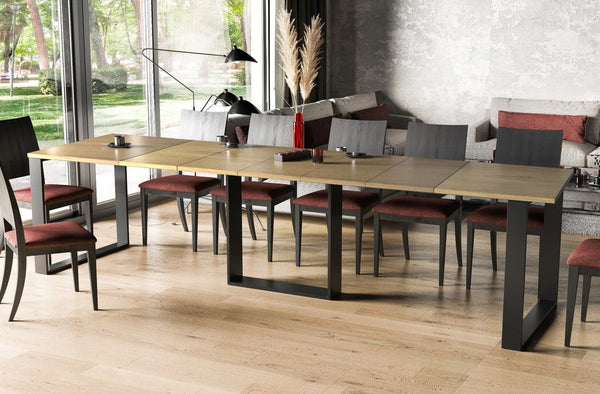 Berwyck kloostereiken uitschuifbare eettafel