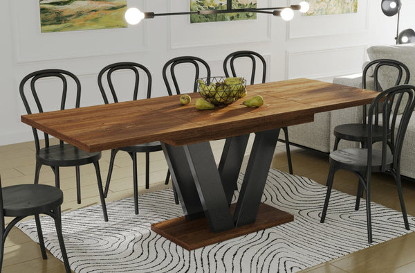 Cooper stirling eiken uitschuifbare eettafel