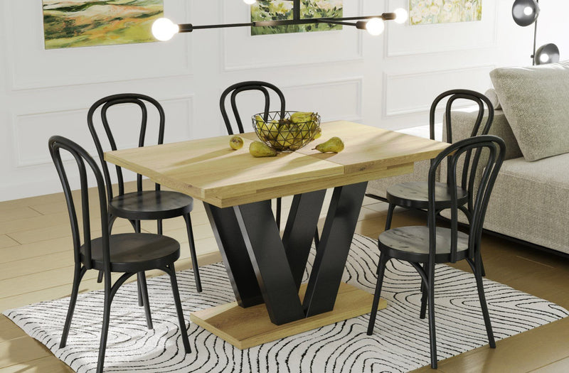 Cooper natuur eiken uitschuifbare eettafel